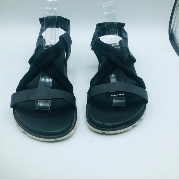 Sorel‎ Women's Black Leather Roaming Decon Strappy Sandals - 7.5 - Picture 3 of 10